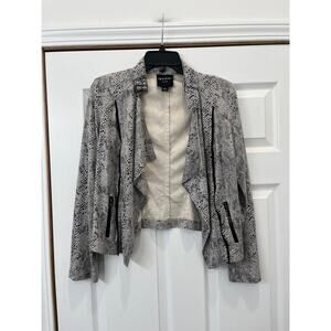 Gorgeous Insight faux leather Animal Print Jacket Size 4